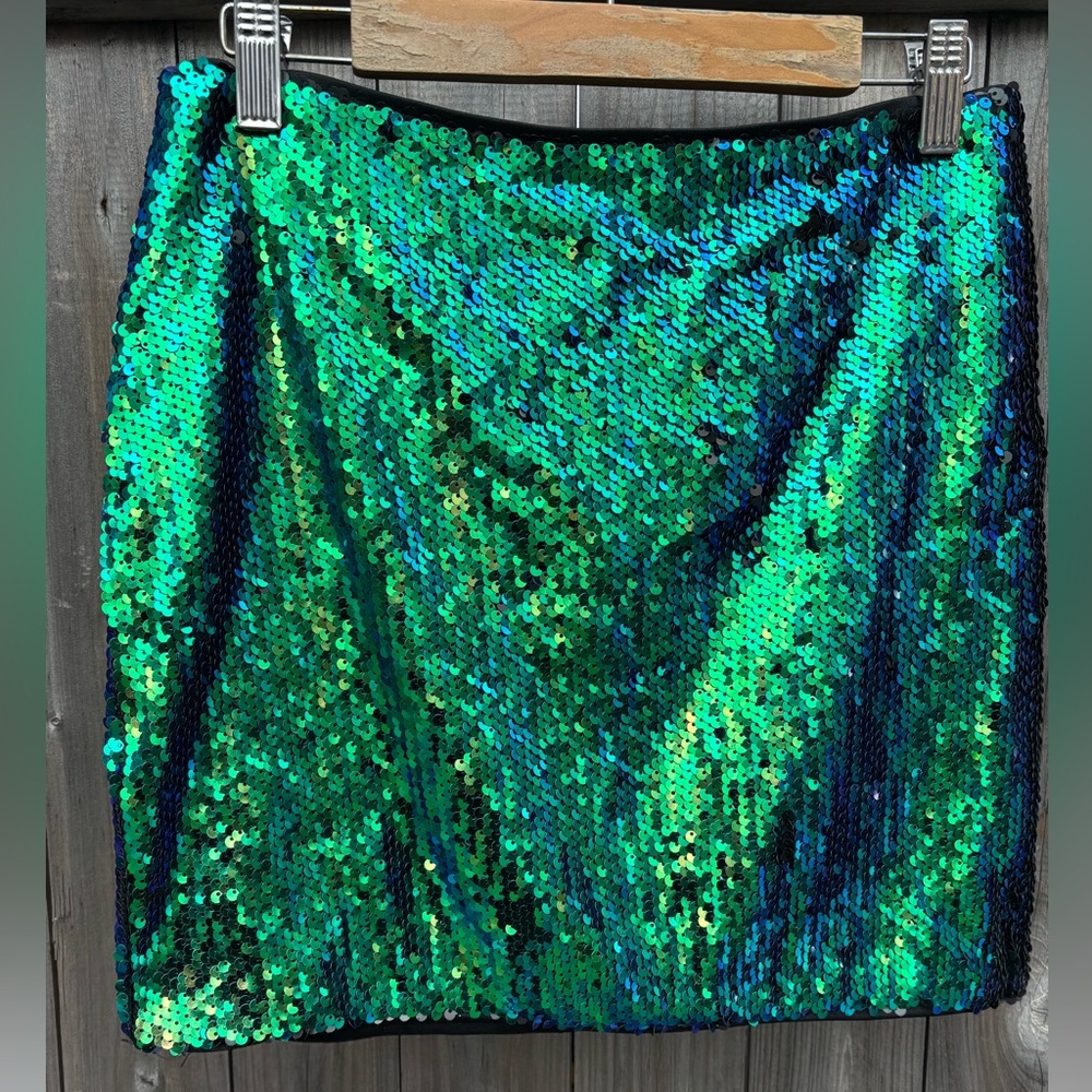 Forever 21 Sequin Mini Skirt in Mermaid Colors